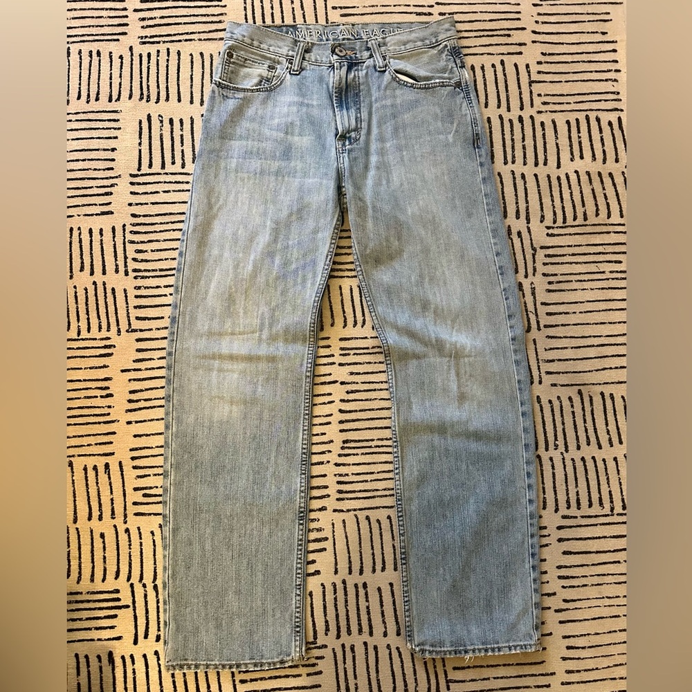 Y2K men’s American Eagle loose fit light wash denim jeans